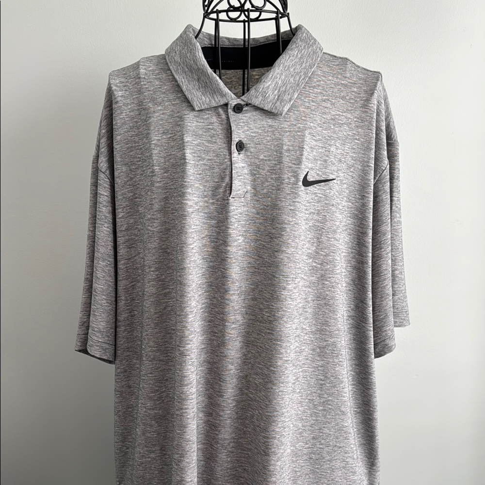 Nike Men's Gray Polo Shirt Size XL